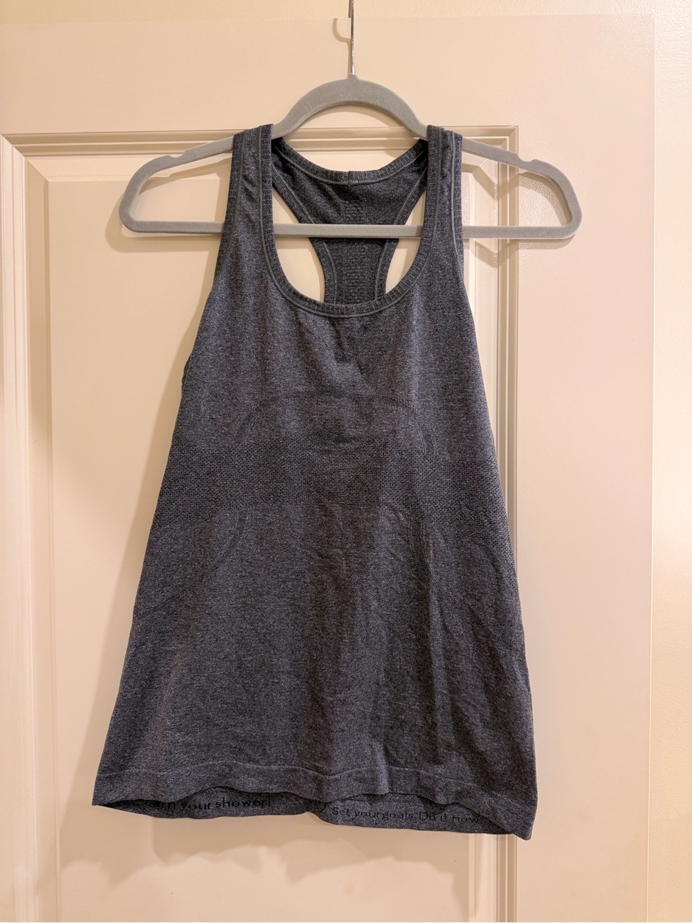 Lululemon Charcoal Grey Racerback Tank Size 8